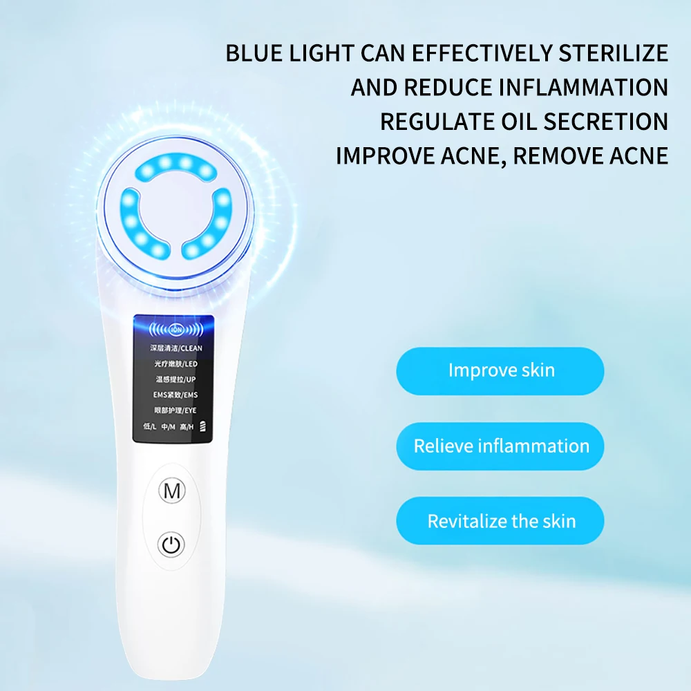 Massager for Face Radio Frequency Skin Tightening Beauty Appliances Facial Mesotherapy Machine LED Light Therapy Remover rf Lift
Massager for Face Radio Frequency Skin Tightening Beauty Appliances Facial Mesotherapy Machine LED Light Therapy Remover rf Lift