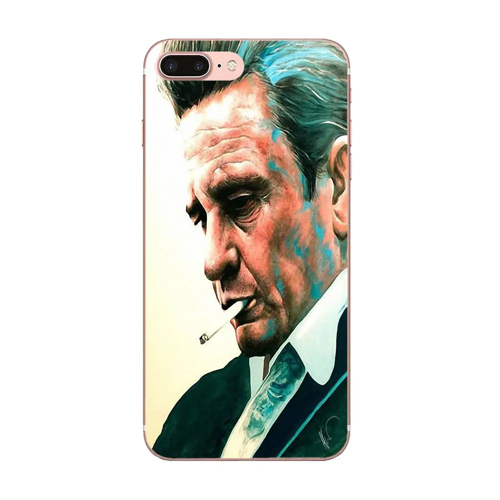 Мягкий TPU мобильный для Apple iPhone 4 4s 5 5C 5S SE 6 6S 7 8 Plus X XS Max XR Johnny Cash Поднимите средний
