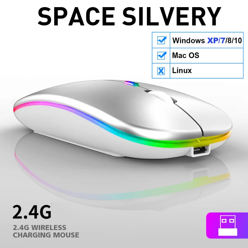 Fashion professional Wireless Mouse RGB Bluetooth Computer Mouse Silent Rechargeable Ergonomic Mause With LED Backlit USB
Fashion professional Wireless Mouse RGB Bluetooth Computer Mouse Silent Rechargeable Ergonomic Mause With LED Backlit USB