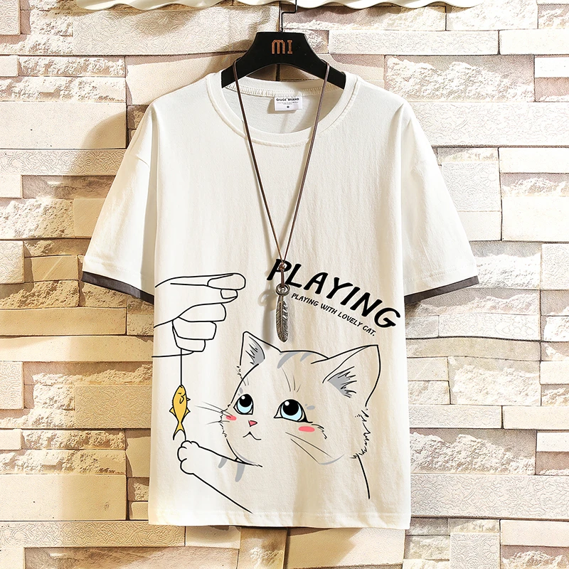 2021 Summer Basic T-Shirts Men Tops O-Neck Classical Print Men 100% Cotton Casual Shirt Man Short Sleeve Jerseys Male Tee Tshirt
2021 Summer Basic T-Shirts Men Tops O-Neck Classical Print Men 100% Cotton Casual Shirt Man Short Sleeve Jerseys Male Tee Tshirt