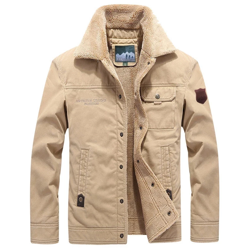 2020 Winter Outwear Jacket Men Thicken Wool Liner Warm Coat Male Windbreaker Military Men Jacket chaqueta hombre Plus Size M-6XL
2020 Winter Outwear Jacket Men Thicken Wool Liner Warm Coat Male Windbreaker Military Men Jacket chaqueta hombre Plus Size M-6XL