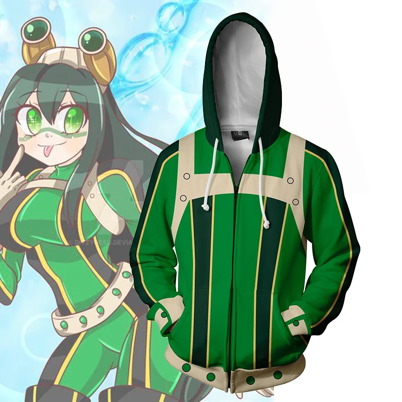 New My Hero Academia Asui TsuyuHoodies Jackets Cosplay 3D printed My Hero Academia Hoodies Sweatshirts
New My Hero Academia Asui TsuyuHoodies Jackets Cosplay 3D printed My Hero Academia Hoodies Sweatshirts
