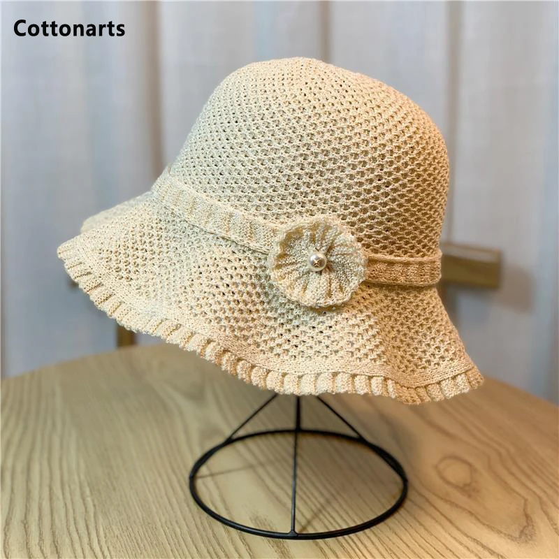 Women Hollow Flower Knitted Fisherman Hat Fashion All-match Basin Hat Outdoor Sunscreen Sun Hat Trend Round Top Cap Sombreros De
Women Hollow Flower Knitted Fisherman Hat Fashion All-match Basin Hat Outdoor Sunscreen Sun Hat Trend Round Top Cap Sombreros De