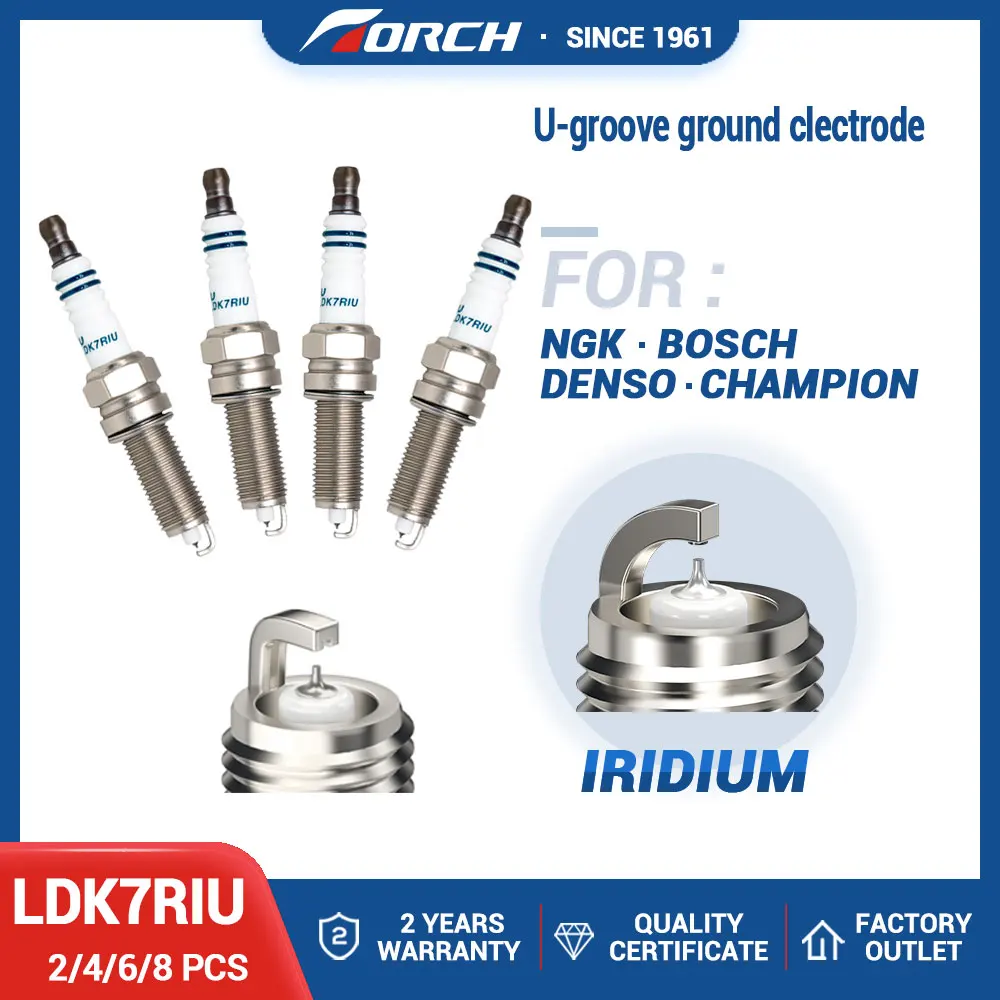 Hot Sale High Quality Auto Spark Parts Iridium Spark Plug TORCH LDK7RIU Fit for Car BWM MERCEDER-BENZ VW HONDA
Hot Sale High Quality Auto Spark Parts Iridium Spark Plug TORCH LDK7RIU Fit for Car BWM MERCEDER-BENZ VW HONDA