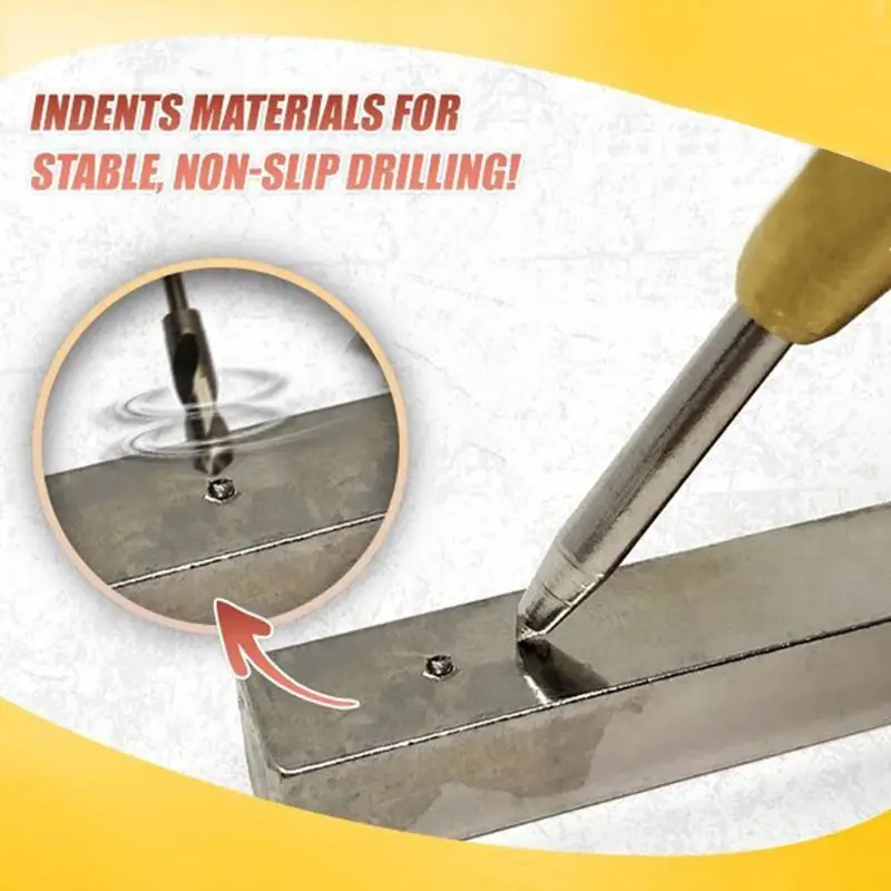 Steel Automatic Center Punch For Stable Hole Drill Indentation. with Adjustable Tension, Push-to-strike Function
Steel Automatic Center Punch For Stable Hole Drill Indentation. with Adjustable Tension, Push-to-strike Function