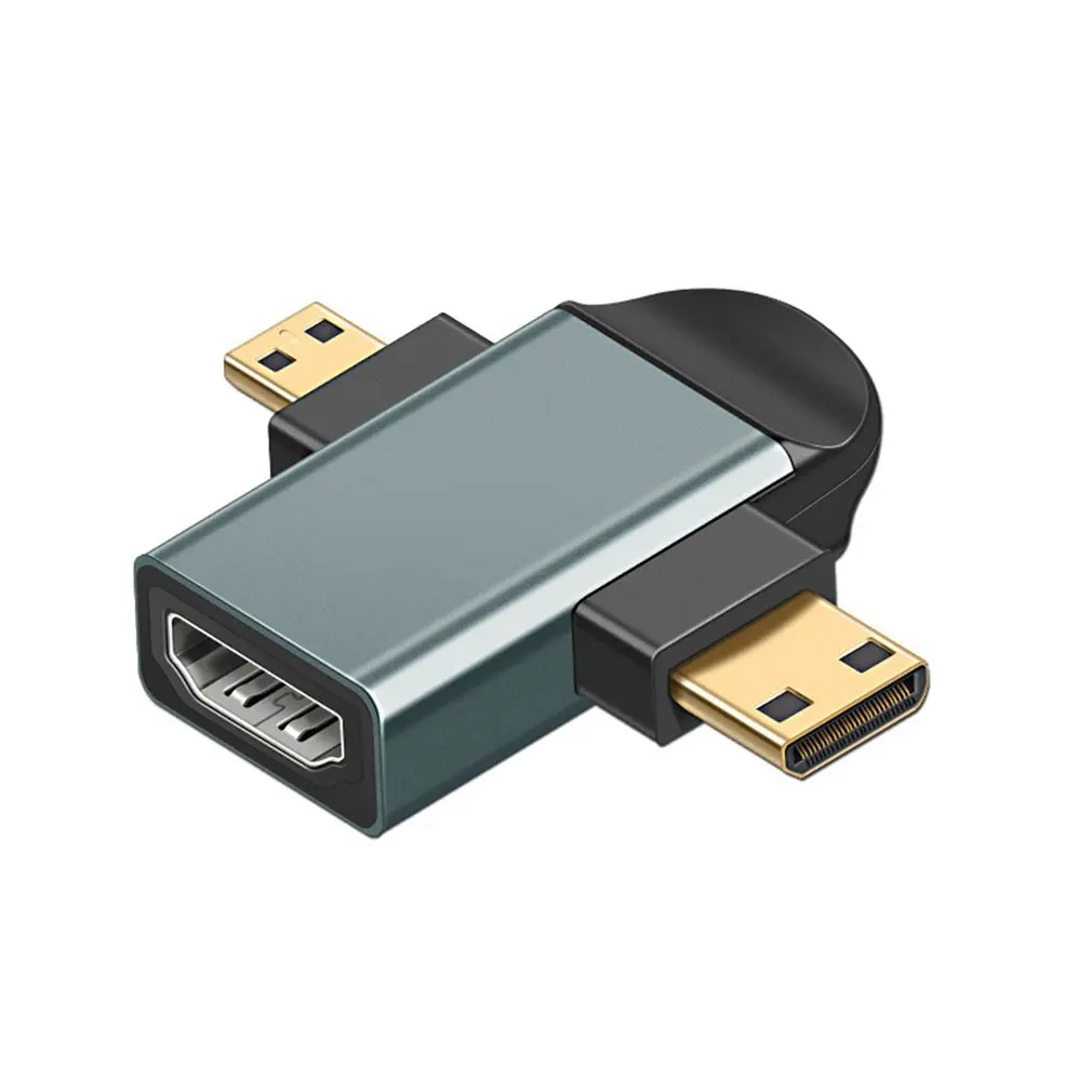 High Speed Adapter Head HDMI-compatible Female Mini HDMI-compatible / Micro HDMI-compatible Two With One Adapter
High Speed Adapter Head HDMI-compatible Female Mini HDMI-compatible / Micro HDMI-compatible Two With One Adapter
