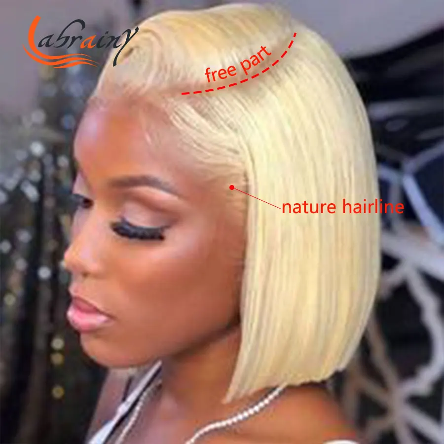 613 Blonde Bob 13x4 HD Lace Frontal Human Hair Wigs 13x5 Lace Front Pre Plucked Nature Hairline With Baby Hair For Black Women
613 Blonde Bob 13x4 HD Lace Frontal Human Hair Wigs 13x5 Lace Front Pre Plucked Nature Hairline With Baby Hair For Black Women