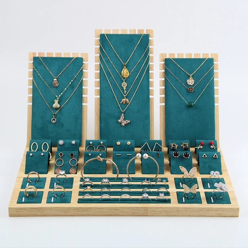 High Quality Bamboo Velvet Jewelry Display Earring Display Stand Ear Stud Earrings Holder Rack Storage Case
High Quality Bamboo Velvet Jewelry Display Earring Display Stand Ear Stud Earrings Holder Rack Storage Case