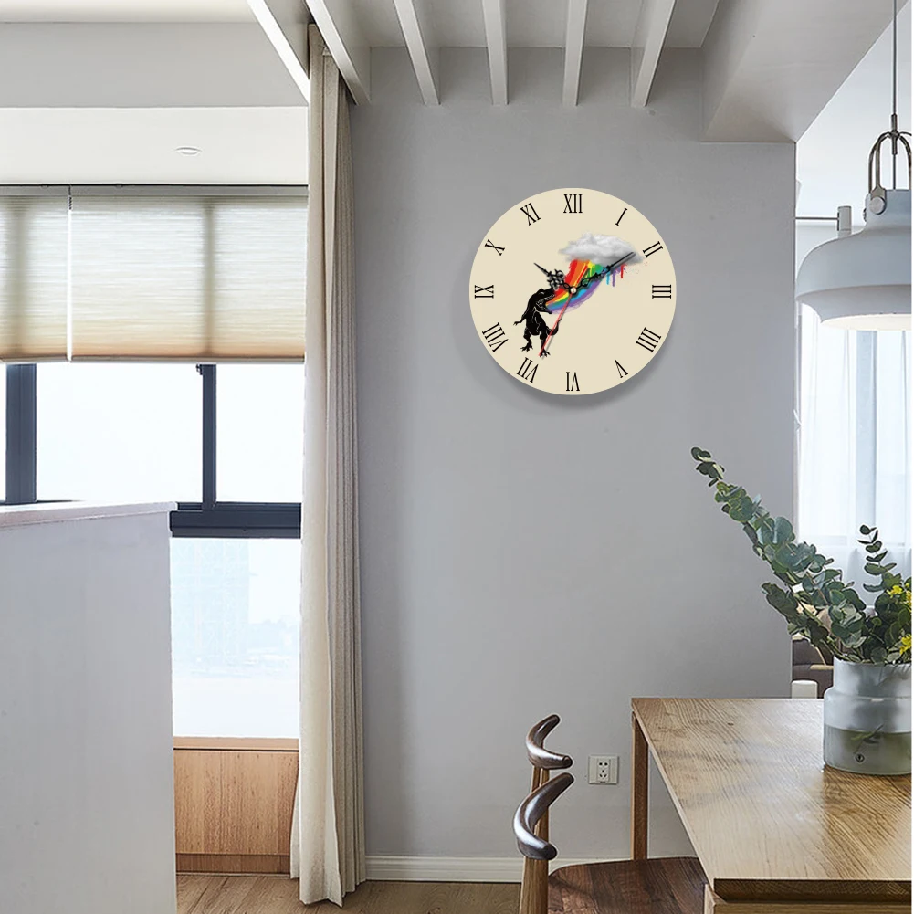 Fashion Wall Clock Cute Dinosaur Pattern Quartz Roman Numeral Dial Simple Installation Household Hour Free Shipping
Fashion Wall Clock Cute Dinosaur Pattern Quartz Roman Numeral Dial Simple Installation Household Hour Free Shipping