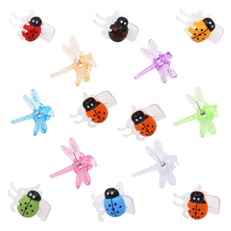 30 Pcs Dragonfly Plant Clips and 30 Pcs Ladybug Plant Support Clips, Flower Vine Stem Clips for Garden Plant Decoration
30 Pcs Dragonfly Plant Clips and 30 Pcs Ladybug Plant Support Clips, Flower Vine Stem Clips for Garden Plant Decoration