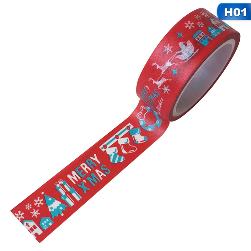 1.5cm*5m Decorative Christmas Tape Set DIY Scrapbooking Adhesive Tape Masking Tape School Office Supply
1.5cm*5m Decorative Christmas Tape Set DIY Scrapbooking Adhesive Tape Masking Tape School Office Supply