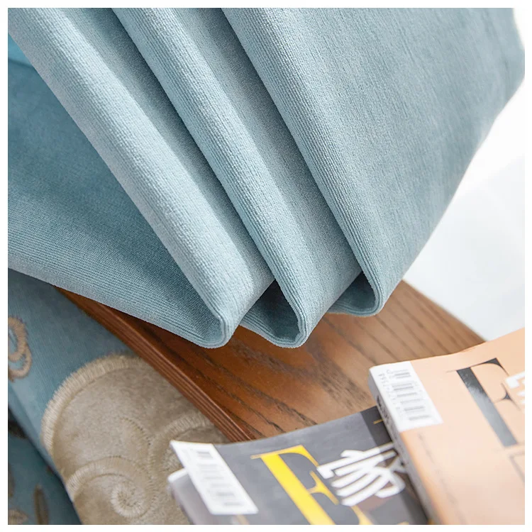 Single Side Cashmere Wool Embroidery Shade Curtains for Living Dining Room Bedroom. 
Single Side Cashmere Wool Embroidery Shade Curtains for Living Dining Room Bedroom.