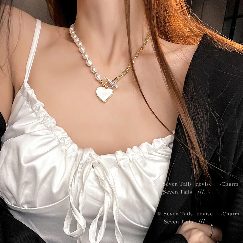 Pearl Love Necklace Light Luxury Niche Wild Design Sense Clavicle Necklace Accessories Female Necklace Women Necklace for Women
Pearl Love Necklace Light Luxury Niche Wild Design Sense Clavicle Necklace Accessories Female Necklace Women Necklace for Women
