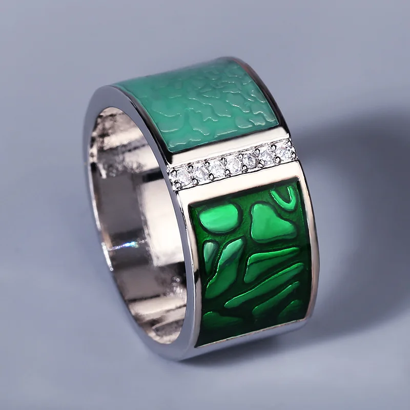 New Ladies Silver Ring 925 Silver Plated Green Geometric Sparkle Fashion Exquisite Jewelry Handmade Enamel Party Jewelry
New Ladies Silver Ring 925 Silver Plated Green Geometric Sparkle Fashion Exquisite Jewelry Handmade Enamel Party Jewelry