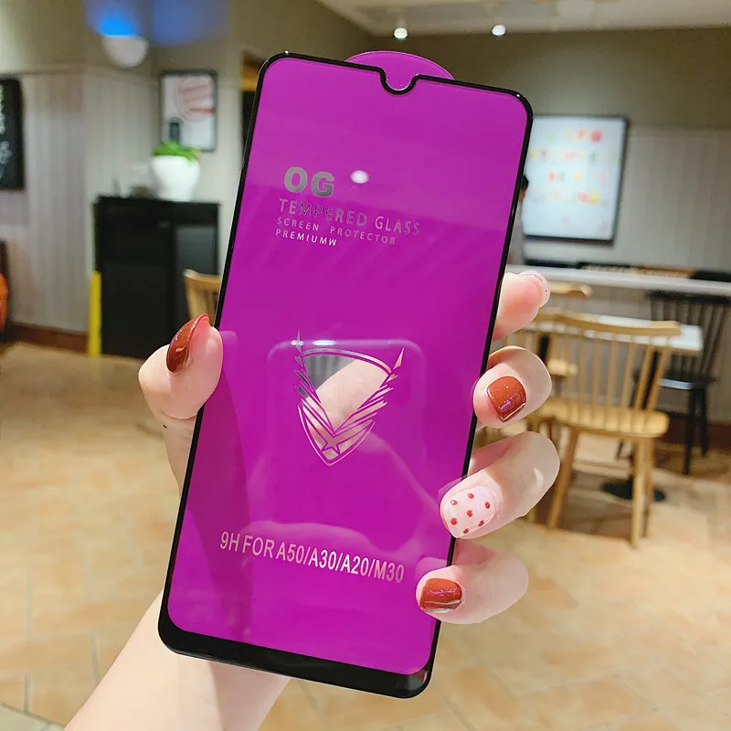 Закаленное стекло для Samsung Galaxy A51 A71 A31 A20 A30 A50 A60 A70 A80 A90 A8 2018 M10 M30 M40|Защитные стёкла и