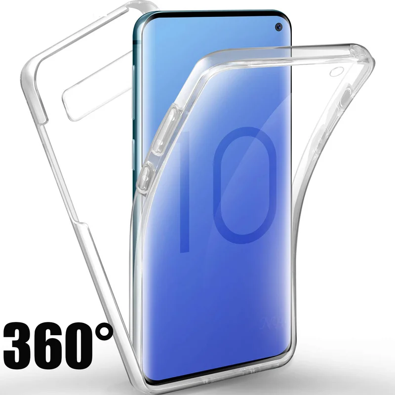 360 полноразмерный чехол для Samsung S10 Plus SM-G975F SM-G973F PC + силиконовый Galaxy Lite SM-G770F S10e G970F