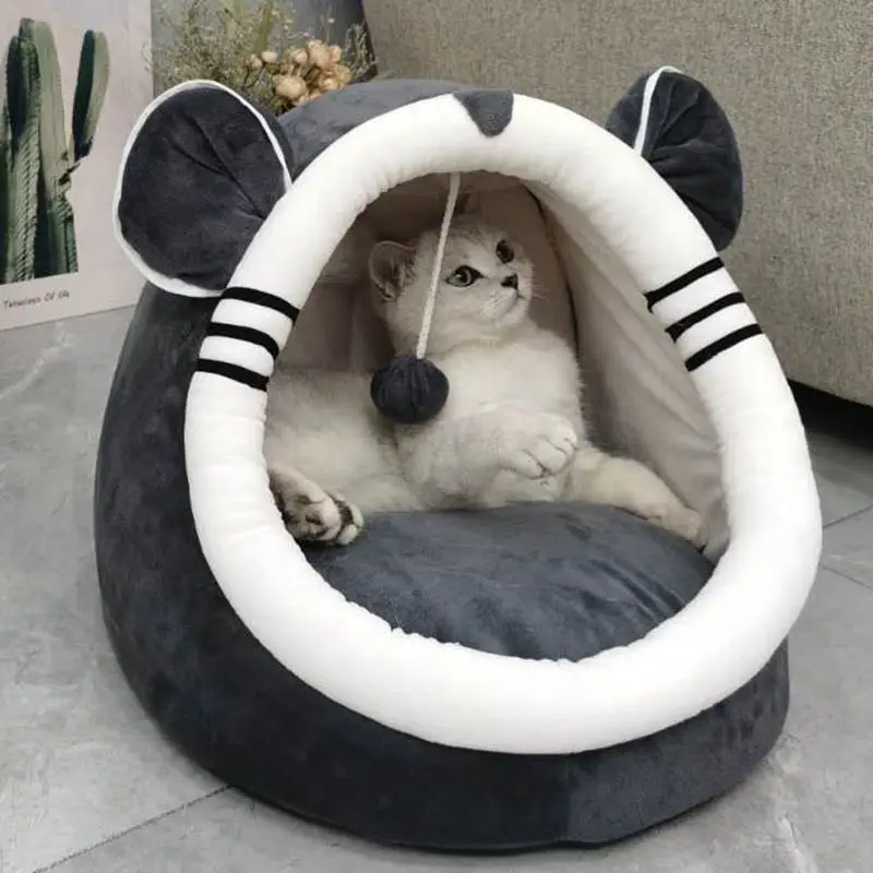 Pet Cat Bed Indoor Kitty House Cute Animal Warm Small For Cats Dogs Nest Collapsible Cat Cave Cute Sleeping Mats Winter Products
Pet Cat Bed Indoor Kitty House Cute Animal Warm Small For Cats Dogs Nest Collapsible Cat Cave Cute Sleeping Mats Winter Products