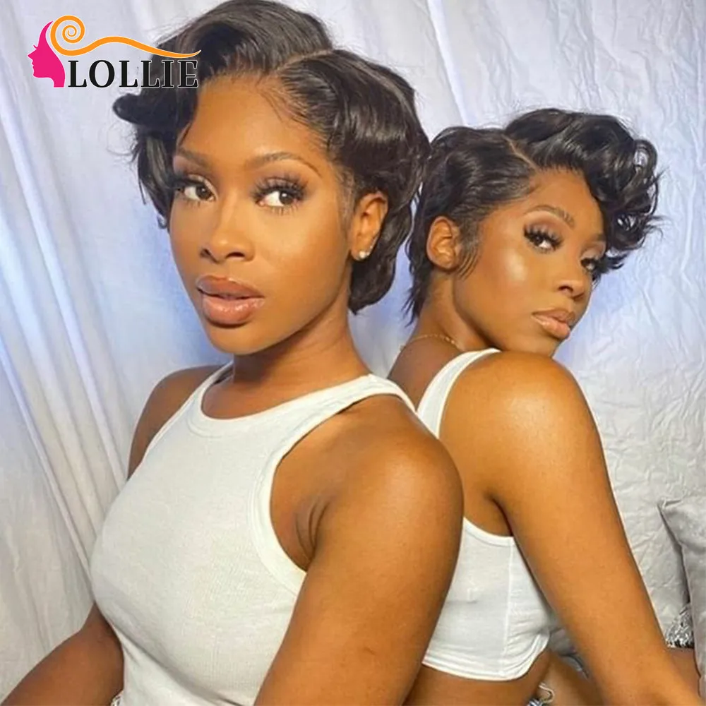 Short Pixie Cut Human Hair Wig Bob Wavy Wig Part Lace Human Hair Wig Ombre Blonde Color Part Lace Wigs For Black Women
Short Pixie Cut Human Hair Wig Bob Wavy Wig Part Lace Human Hair Wig Ombre Blonde Color Part Lace Wigs For Black Women