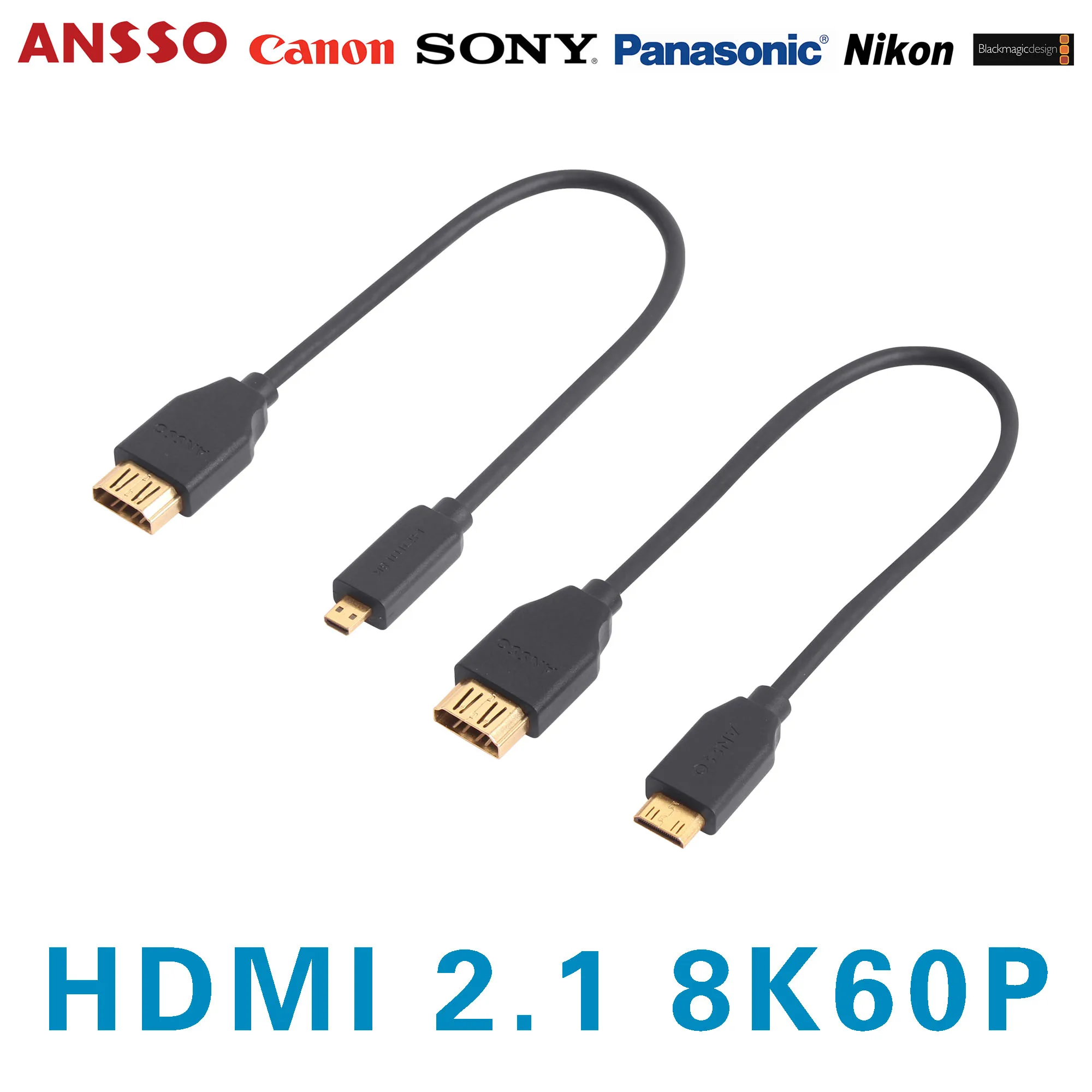 Ansso Mini Micro HDMI 2.1 Male To To HDMI Female Cord 8K60Hz 4K120P Broadcast Grade 8K HD Camera HDMI HD Cable 8K 60P 48G
Ansso Mini Micro HDMI 2.1 Male To To HDMI Female Cord 8K60Hz 4K120P Broadcast Grade 8K HD Camera HDMI HD Cable 8K 60P 48G