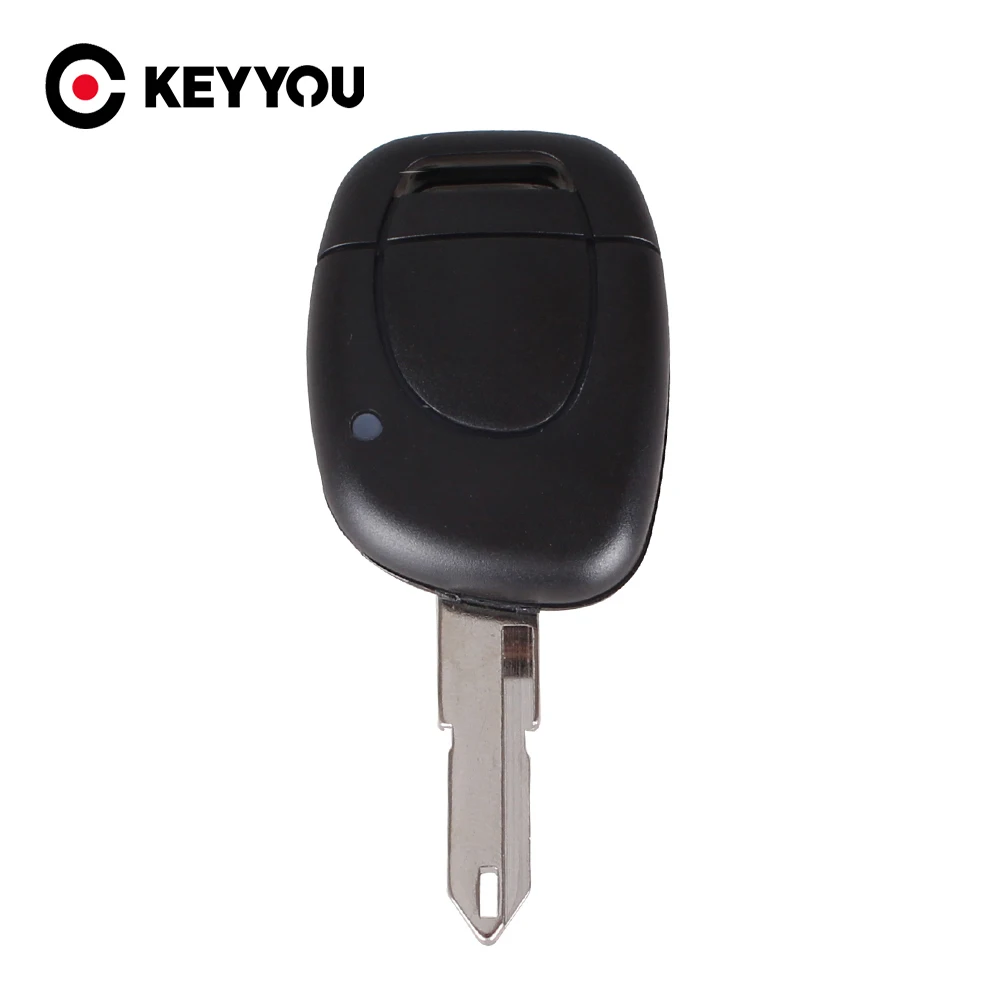 

KEYYOU New 1 Button Uncut Blade Remote Car Key Shell For Renault Twingo Clio Kangoo Master NO Chip Keyless Entry Fob Case