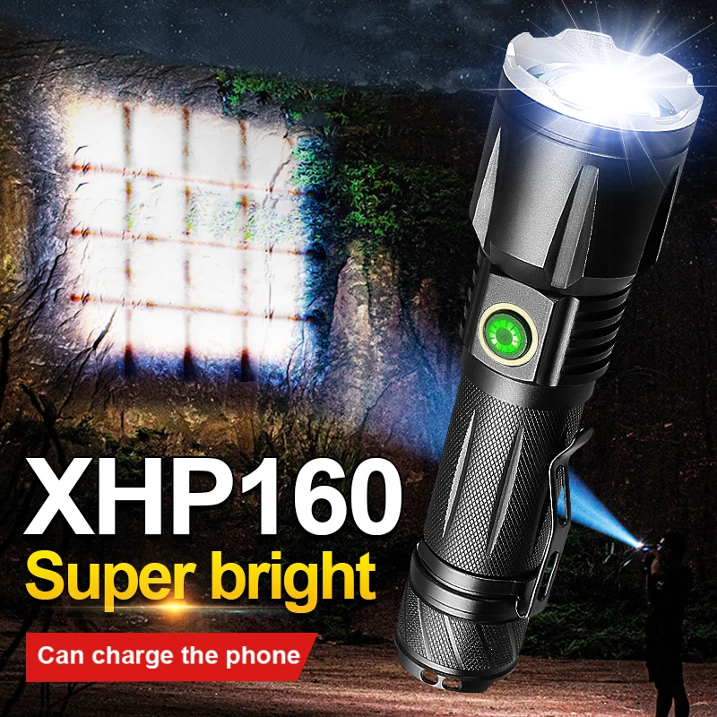 Мощный яркий фонарь 18650 XHP160 XHP90, светодиодный фонарь с зарядкой от USB, светильник фонарь с зумом, Мощный тактический фонарь для кемпинга
Мощный яркий фонарь 18650 XHP160 XHP90, светодиодный фонарь с зарядкой от USB, светильник фонарь с зумом, Мощный тактический фонарь для кемпинга