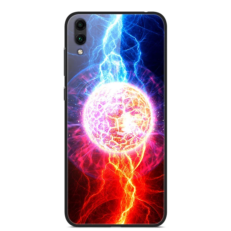 Glass Case For Huawei Enjoy 9 Phone Back Cover With Black Silicone Bumper Star Sky Pattern
Glass Case For Huawei Enjoy 9 Phone Back Cover With Black Silicone Bumper Star Sky Pattern