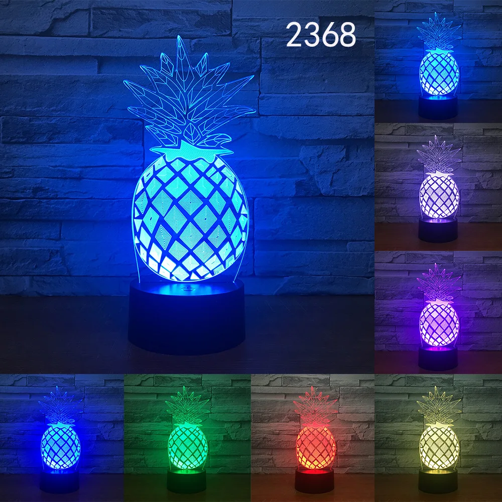 Pineapple 7 Colors 3D Desk Lamp LED Acrylic Vision Stereo Bedside Hologram Decor Touch Switch Light Night Light Gift For Kids
Pineapple 7 Colors 3D Desk Lamp LED Acrylic Vision Stereo Bedside Hologram Decor Touch Switch Light Night Light Gift For Kids