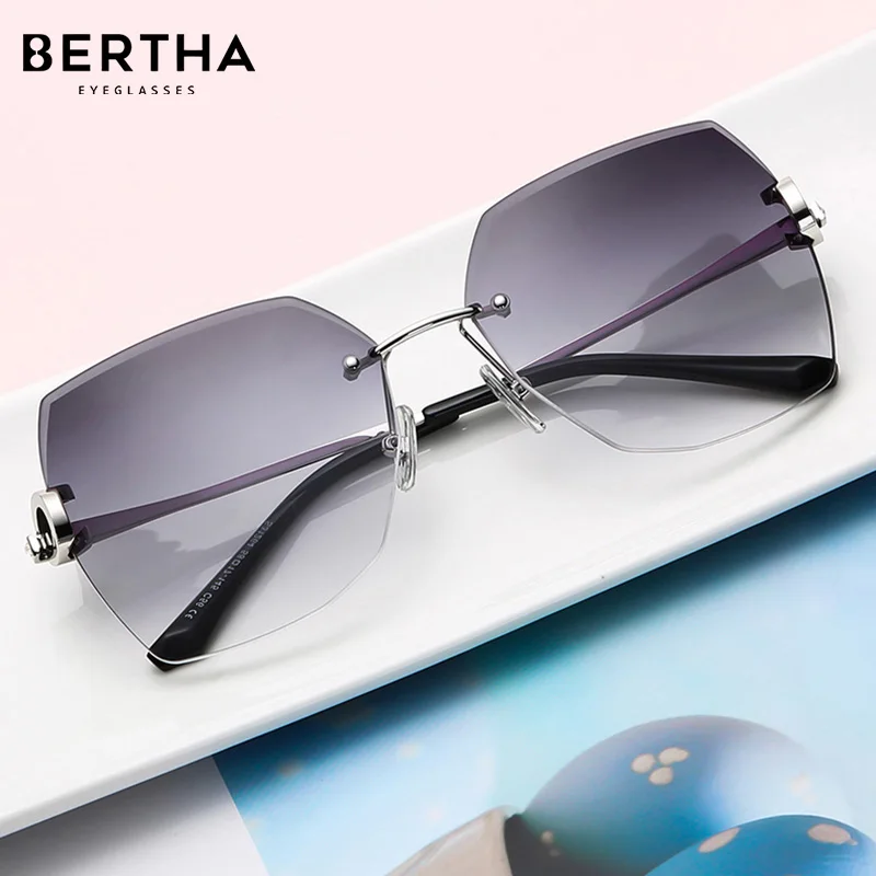BERTHA Retro Luxury Sunglasses For Women Fashion Rimless Gradient Glasses Cutting Lens Frame-less Polygon Lady Eyeglasses S31264
BERTHA Retro Luxury Sunglasses For Women Fashion Rimless Gradient Glasses Cutting Lens Frame-less Polygon Lady Eyeglasses S31264