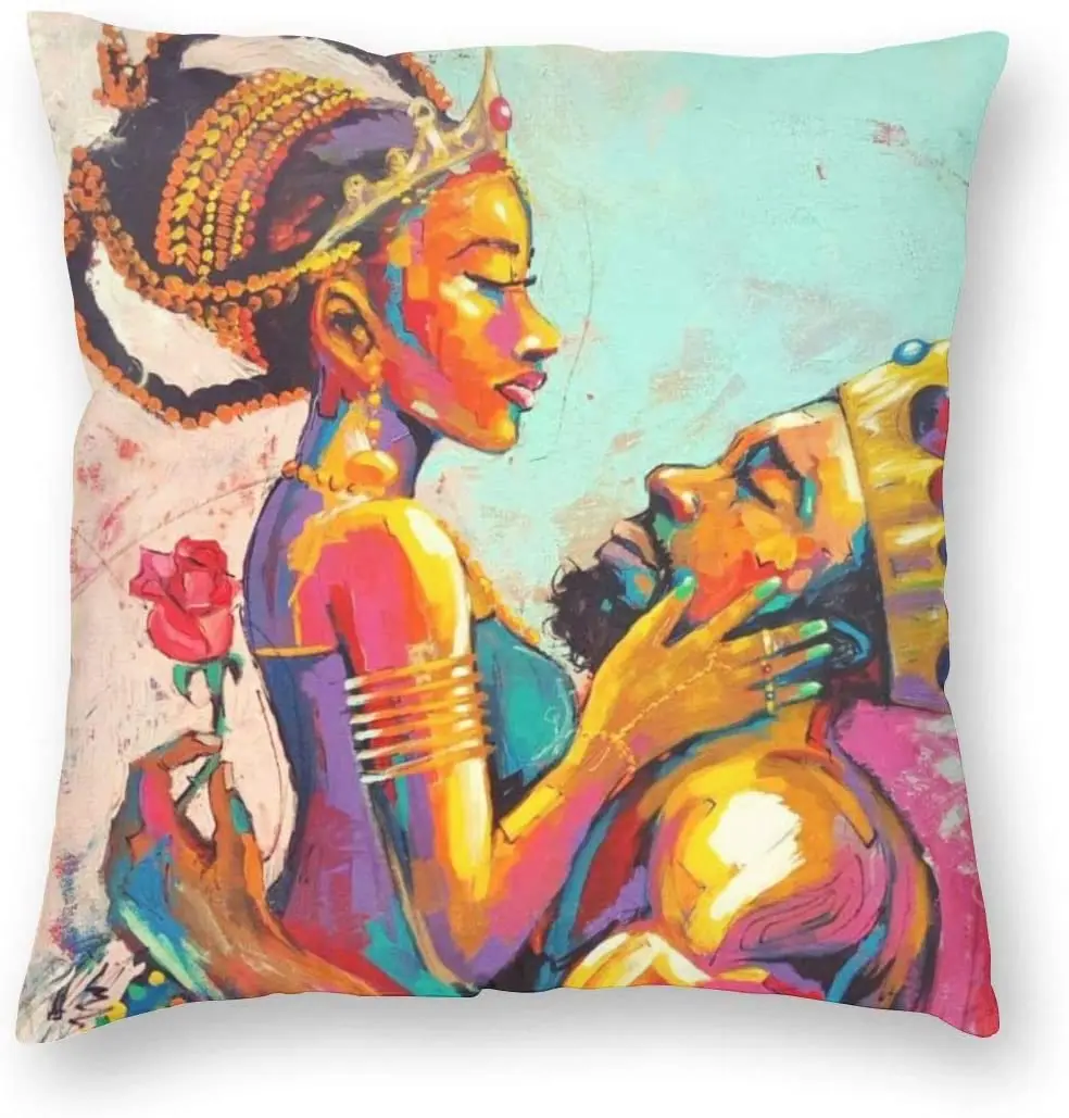 Munbroal African American King and Queen Throw Pillow Covers Decorative Square Design Cushion Case for Home Sofa Bedroom Car
Munbroal African American King and Queen Throw Pillow Covers Decorative Square Design Cushion Case for Home Sofa Bedroom Car