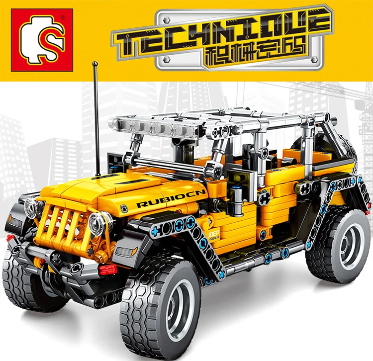 701601 City Jeeps Off-road Vehicle Building Blocks Super Race Car Technic Bricks Creator Truck Children Toys Birthday Gifts
701601 City Jeeps Off-road Vehicle Building Blocks Super Race Car Technic Bricks Creator Truck Children Toys Birthday Gifts