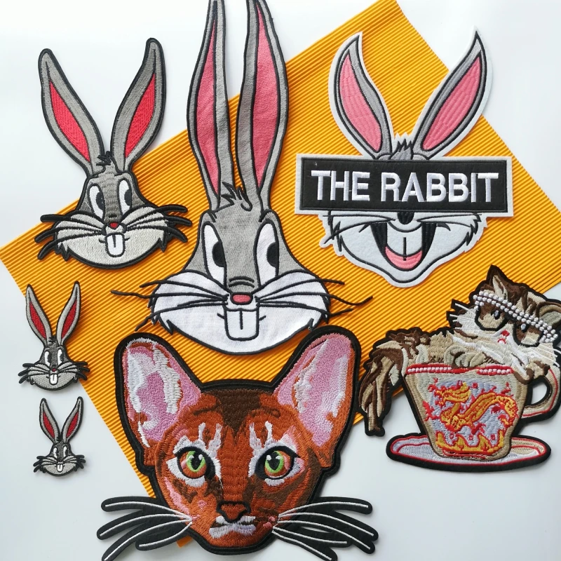 embroidery large rabbits patches,cats badges,animal patch,small cute rabbit appliques for clothing, A543
embroidery large rabbits patches,cats badges,animal patch,small cute rabbit appliques for clothing, A543
