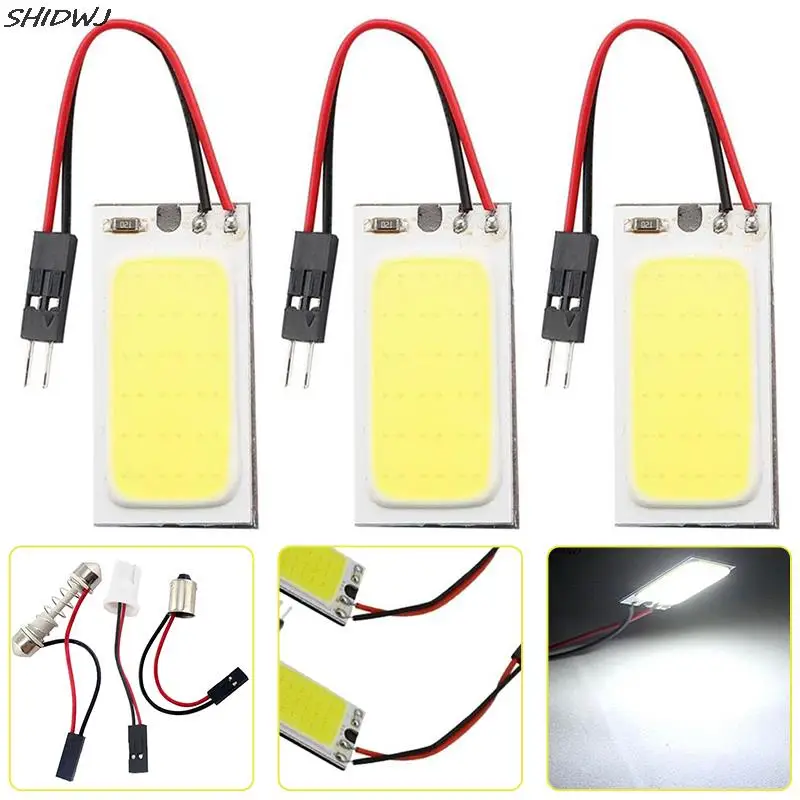 12V 18-LED COB Car Interior Dome Plate Lights White Bulb BA9S T10 Festoon Light
12V 18-LED COB Car Interior Dome Plate Lights White Bulb BA9S T10 Festoon Light