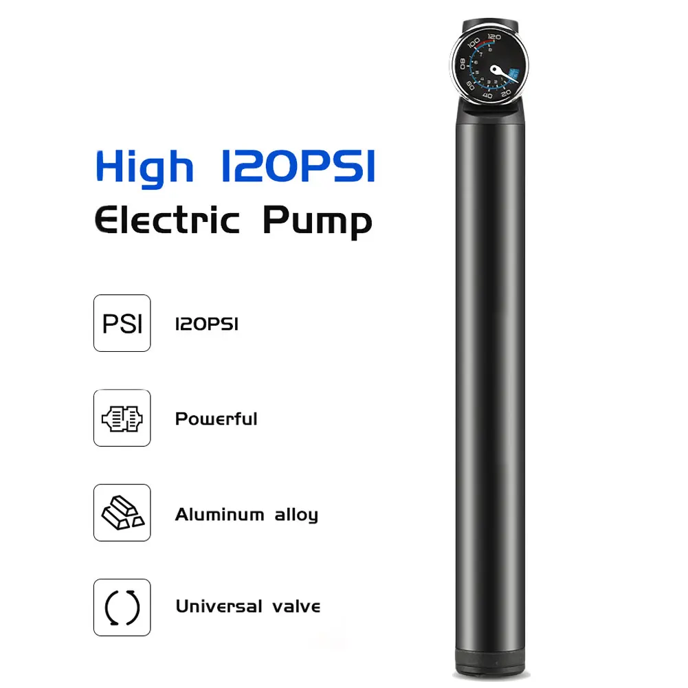 Mini Bike Pump with Pressure Gauge Aluminum Alloy Portable Air Compressor for Bicycle Motorcycle Tires Ball and Other Inflatable
Mini Bike Pump with Pressure Gauge Aluminum Alloy Portable Air Compressor for Bicycle Motorcycle Tires Ball and Other Inflatable
