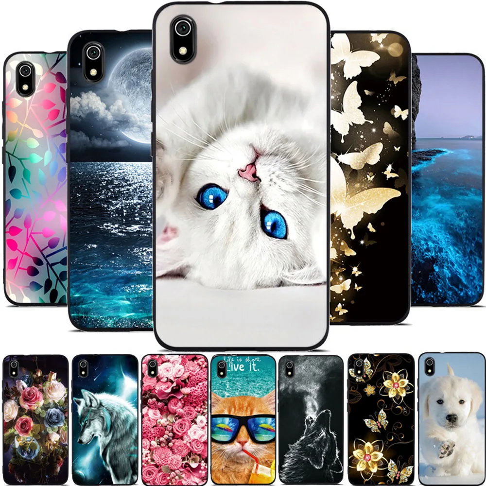 Чехол для Xiaomi Redmi 7A чехол из ТПУ силиконовый мультяшный 3D принт защитный