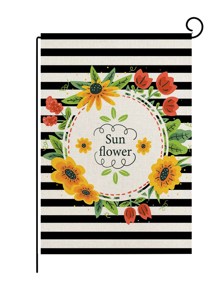 Plaid Sunflower Printed Linen Garden Flag Nordic Square Outdoor Courtyard Decoration
Plaid Sunflower Printed Linen Garden Flag Nordic Square Outdoor Courtyard Decoration