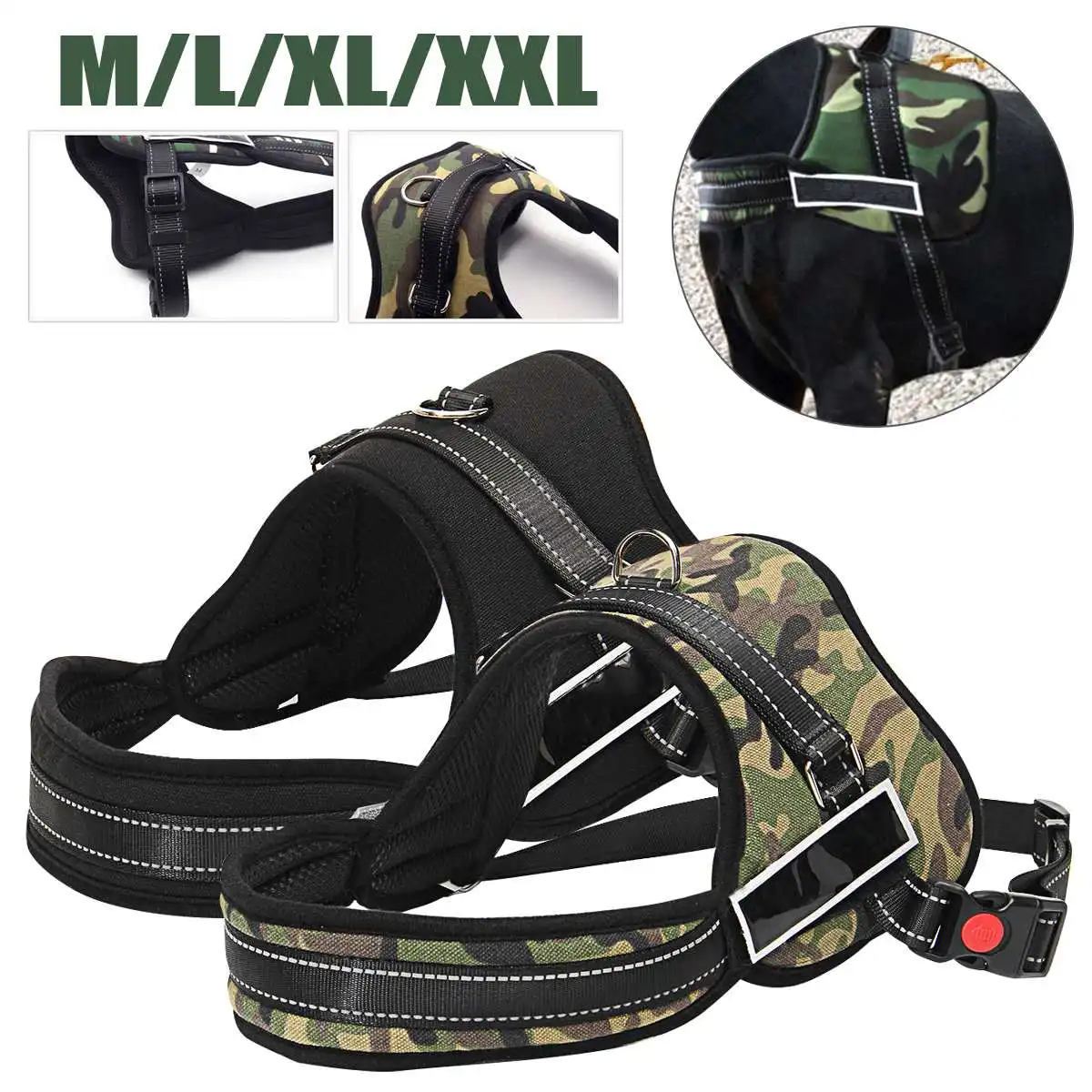 Dog Harness NO PULL Reflective Breathable Adjustable Pet Harness For Small large Dog Harness Vest
Dog Harness NO PULL Reflective Breathable Adjustable Pet Harness For Small large Dog Harness Vest