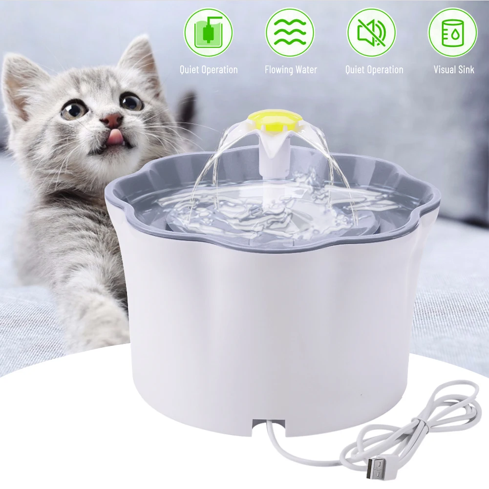 2.6L Automatic Cat Water Fountain LED Electric Mute Water Feeder USB Dog Pet Drinker Bowl Pet Drinking Dispenser for Cat Dog
2.6L Automatic Cat Water Fountain LED Electric Mute Water Feeder USB Dog Pet Drinker Bowl Pet Drinking Dispenser for Cat Dog