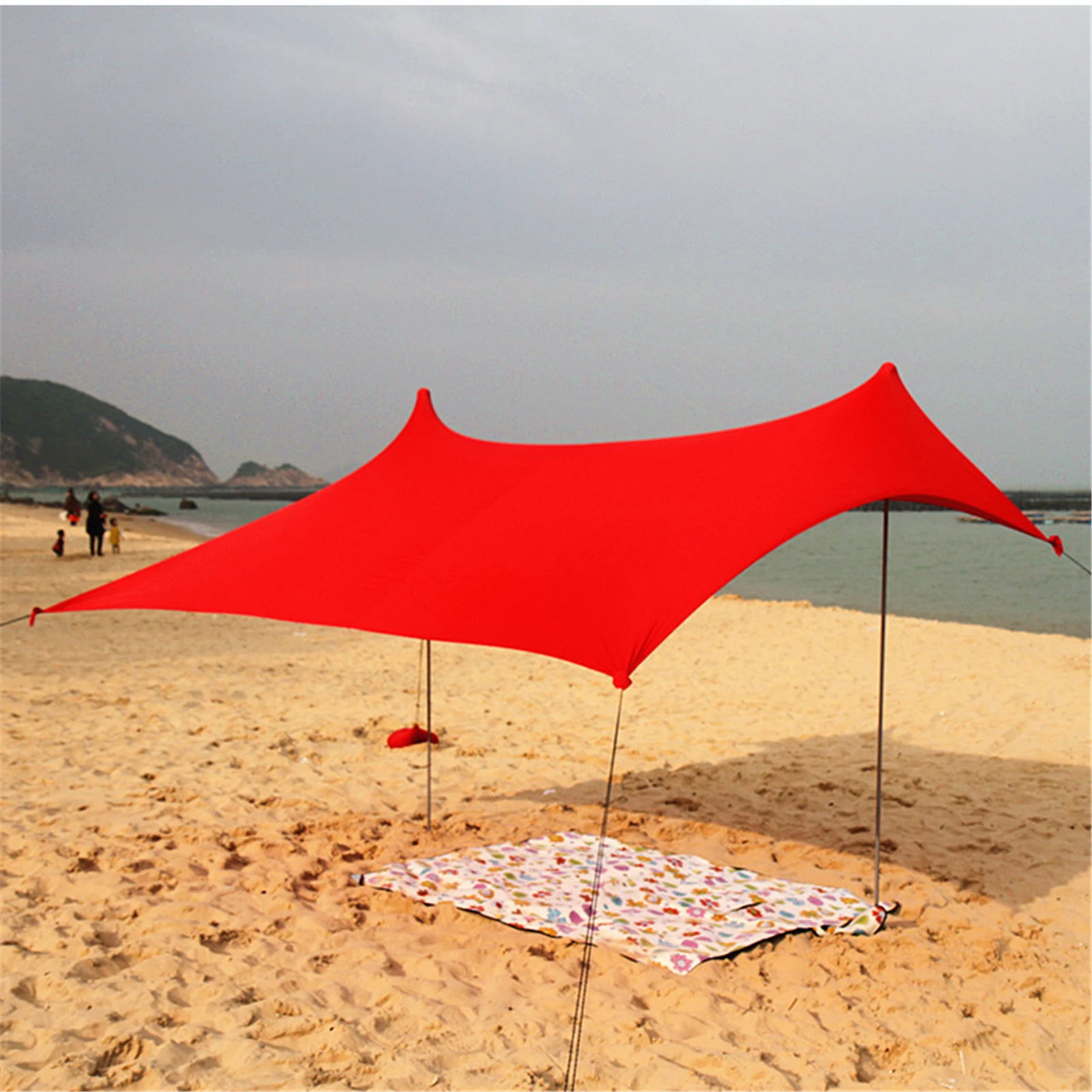 Sand Cloth Awning Sun Shade Sunshade Beach Tent RED Anti-UV Ultralight Multi Colors UV Protection
Sand Cloth Awning Sun Shade Sunshade Beach Tent RED Anti-UV Ultralight Multi Colors UV Protection