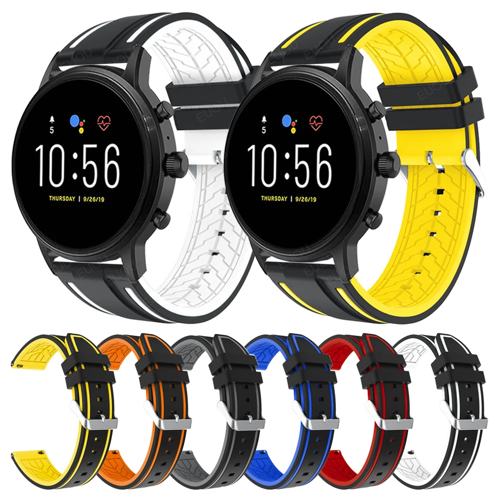 Ремешок силиконовый для часов Fossil Men Gen 5 LTE/ Gen 5E 44 мм/Gen 5 Carlyle/Julianna/Garrett/Carlyle HR
Ремешок силиконовый для часов Fossil Men Gen 5 LTE/ Gen 5E 44 мм/Gen 5 Carlyle/Julianna/Garrett/Carlyle HR