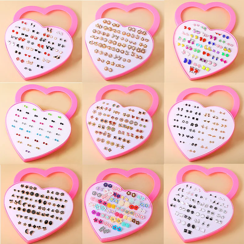 Earring Set-heart-shaped box Cartoon animal fruit pearl geometry rhinestone Plastic Resin Earrings for girls
Earring Set-heart-shaped box Cartoon animal fruit pearl geometry rhinestone Plastic Resin Earrings for girls