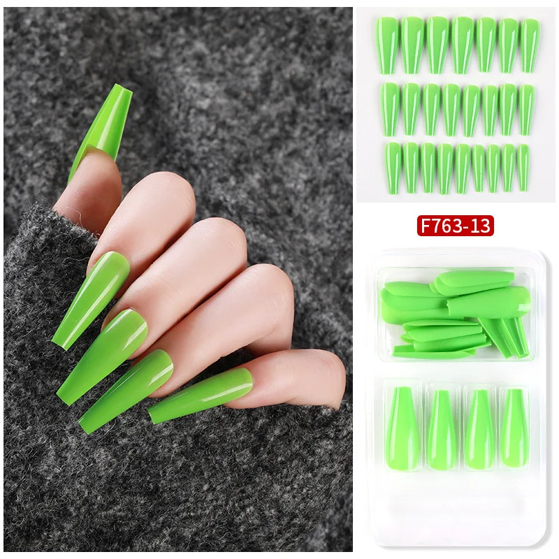 24 Pcs Set False Nail Tips Candy Color Full Cover Matte Coffin Ballerina Fake Nails DIY Beauty Manicure Nails Extension Tools 
24 Pcs Set False Nail Tips Candy Color Full Cover Matte Coffin Ballerina Fake Nails DIY Beauty Manicure Nails Extension Tools