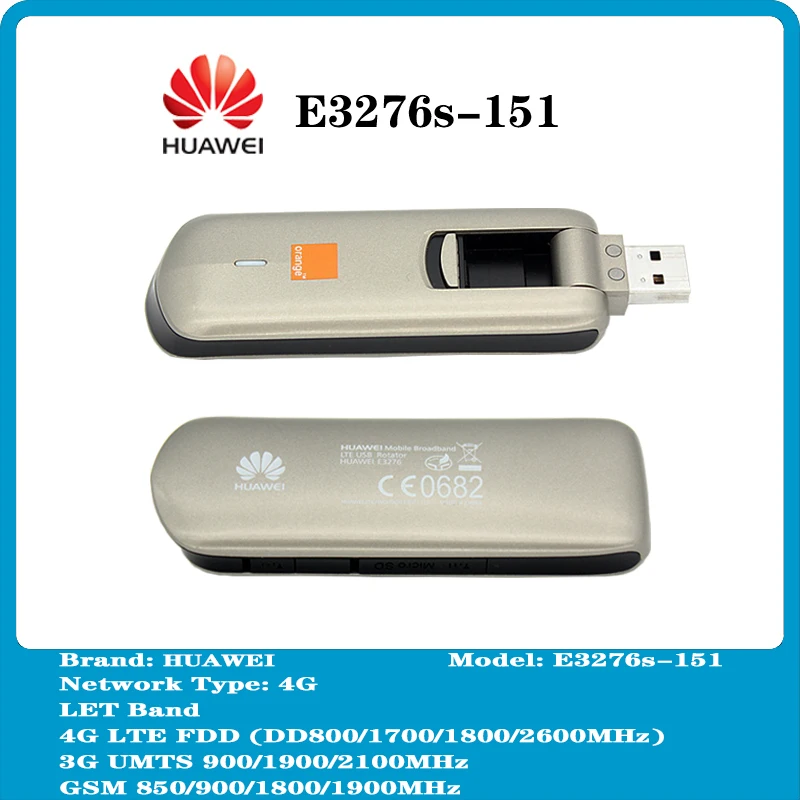 Разблокированный Huawei E3276 E3276S-151 4 аппарат не привязан к оператору сотовой связи Cat4 150 Мбит/с USB модем, 4G, FDD, 3/4/7/20
Разблокированный Huawei E3276 E3276S-151 4 аппарат не привязан к оператору сотовой связи Cat4 150 Мбит/с USB модем, 4G, FDD, 3/4/7/20