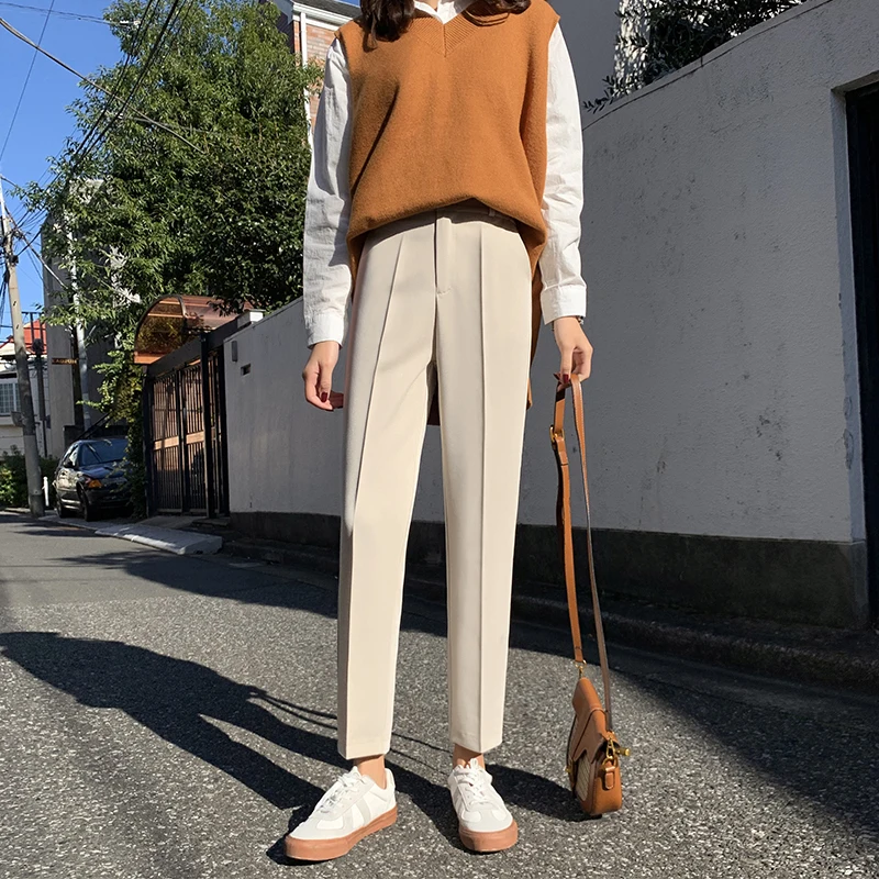 Новые весенние утепленные женские брюки-карандаш XS-3XL, новые шерстяные брюки, женские осенние свободные брюки с высокой талией, женские брюк... 
Новые весенние утепленные женские брюки-карандаш XS-3XL, новые шерстяные брюки, женские осенние свободные брюки с высокой талией, женские брюк...