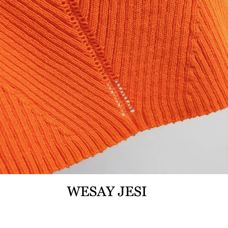 WESAY JESI 2021 Summer New Women's Round Neck Vest Sleeveless Hollow Stretch Slim Line Decoration Pure Color Simple Fashion
WESAY JESI 2021 Summer New Women's Round Neck Vest Sleeveless Hollow Stretch Slim Line Decoration Pure Color Simple Fashion