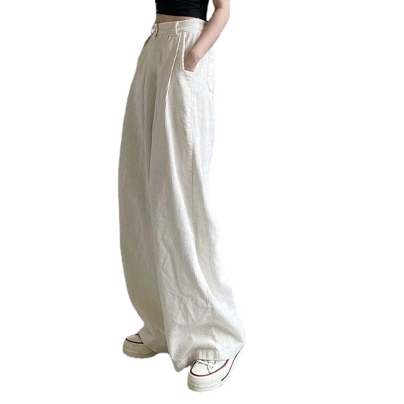 Wide-leg Pants Women Chic Oversized Harajuku Retro Stylish All-match Simple Lady Trousers High Waist Casual Flared Yoga Pants
Wide-leg Pants Women Chic Oversized Harajuku Retro Stylish All-match Simple Lady Trousers High Waist Casual Flared Yoga Pants