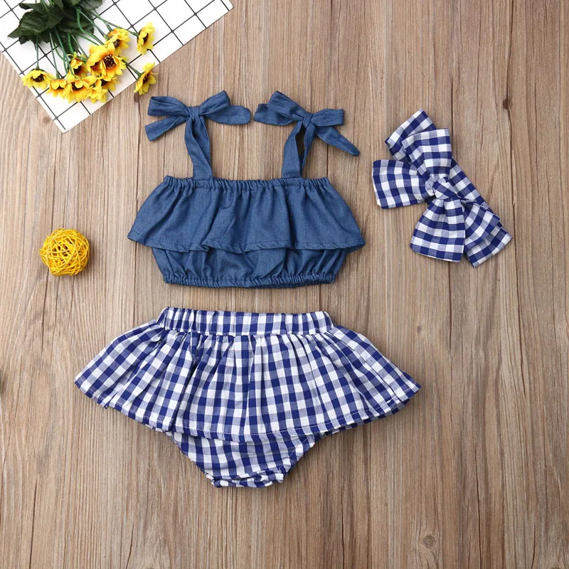 Pudcoco US Stock 0-3 Years 2PCS Infant Baby Girl Summer Clothes Sleeveless Shirt Top Plaid Shorts Girl Fashion Clothes Set
Pudcoco US Stock 0-3 Years 2PCS Infant Baby Girl Summer Clothes Sleeveless Shirt Top Plaid Shorts Girl Fashion Clothes Set