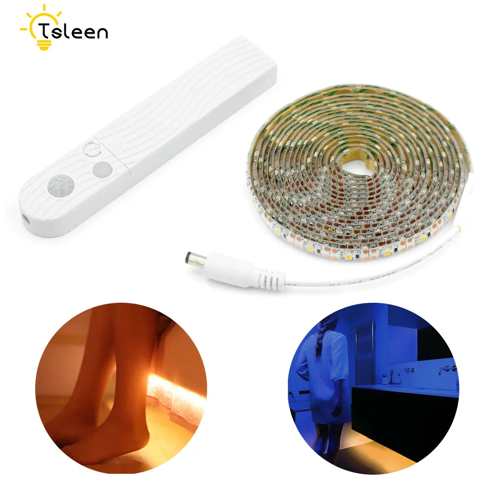 DC 5v 2835 Led Tape Strip Light PIR Montion Sensor 60LED/M Strip Light Waterproof 1/2/3m Flexible Led Ribbon Night Lamp
DC 5v 2835 Led Tape Strip Light PIR Montion Sensor 60LED/M Strip Light Waterproof 1/2/3m Flexible Led Ribbon Night Lamp