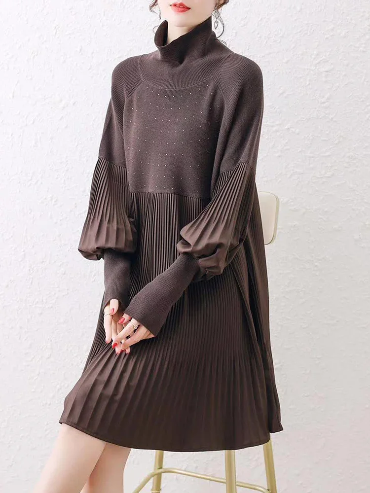 basic sweater women loose 2021 new women's plus size dress short pleated spring and autumn black dresses female
basic sweater women loose 2021 new women's plus size dress short pleated spring and autumn black dresses female
