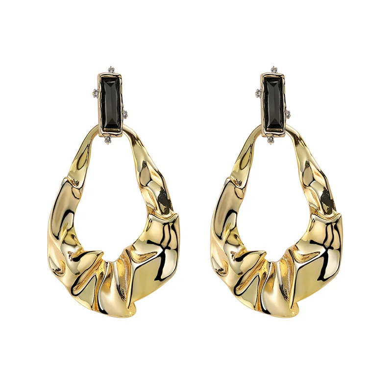 Fashion Brand Fan New Earrings Copper Crystal S925 Sterling Silver Earrings Exaggerated Fold Earrings, Women
Fashion Brand Fan New Earrings Copper Crystal S925 Sterling Silver Earrings Exaggerated Fold Earrings, Women