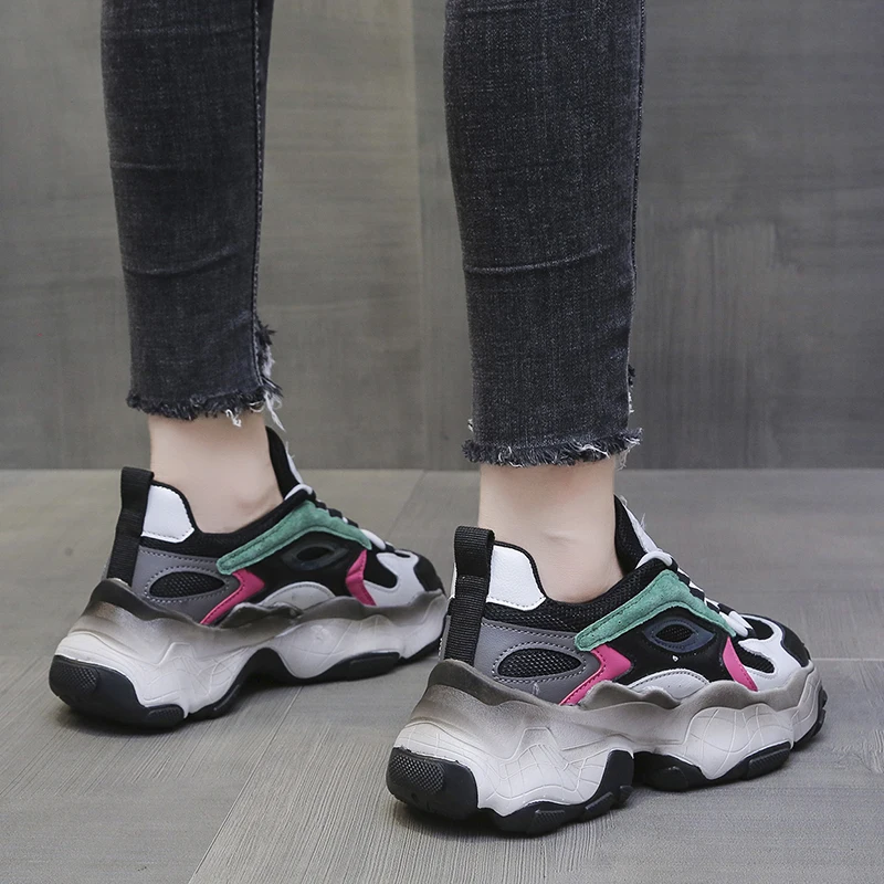 2021 Women Chunky Dad Sneakers Casual Trainers Autumn Outdoor New Breathable Comfortable Vulcanized Platform Sports Shoes Women
2021 Women Chunky Dad Sneakers Casual Trainers Autumn Outdoor New Breathable Comfortable Vulcanized Platform Sports Shoes Women